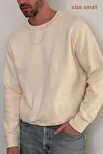 Load image into Gallery viewer, varsity crew sweatshirt - oatmeal
