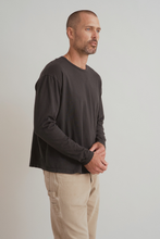 Load image into Gallery viewer, the elway; drop shoulder long sleeve crew - color shadow
